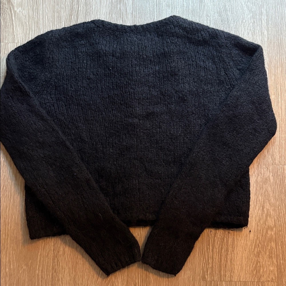 REFORMATION Charcoal Knit Sweater - Picture 4 of 5
